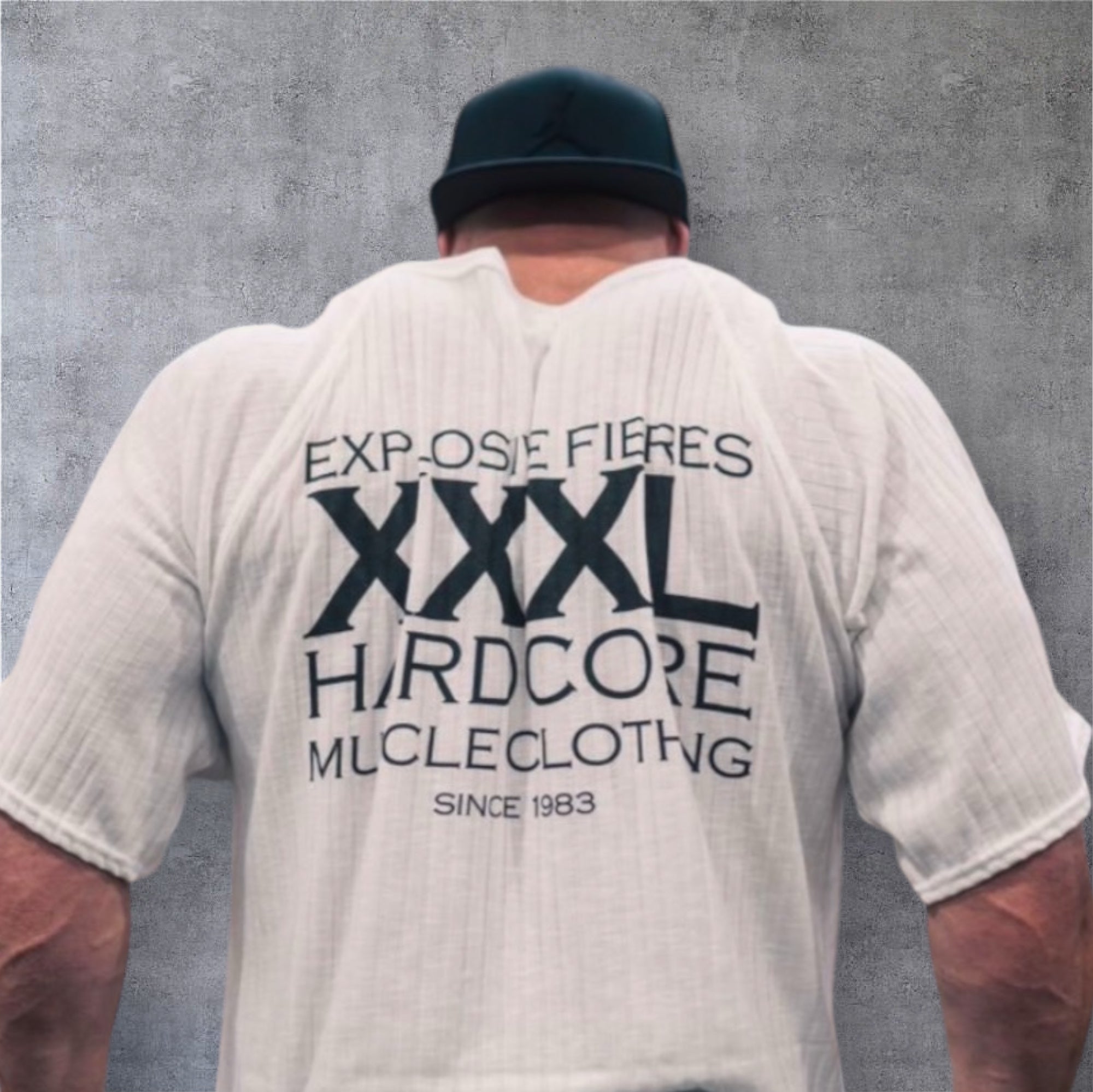"Classic XXXL Logo" Old School Jumbo Rib Ragtop - Ivory