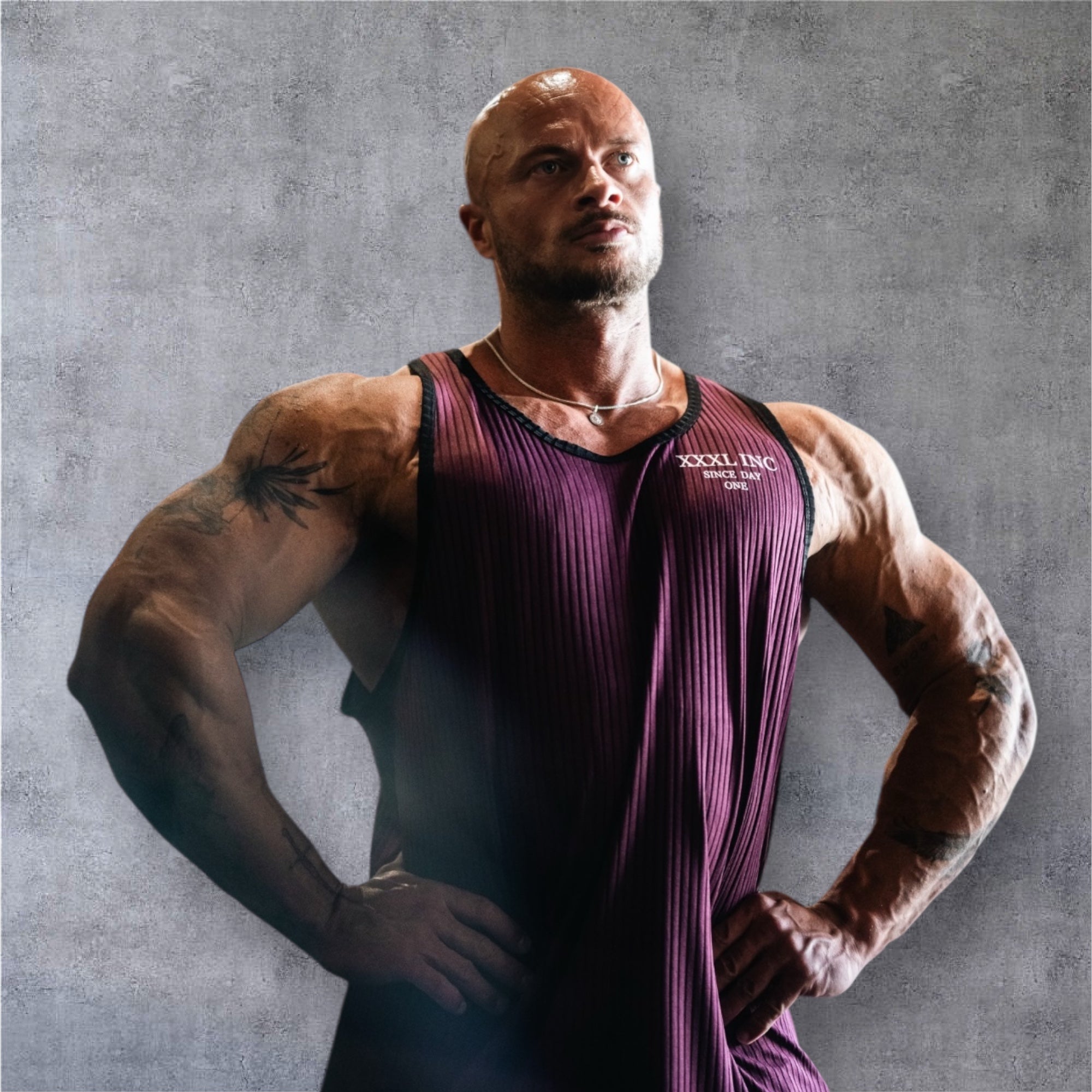 Box Cut Tank - Ribbed Burgundy