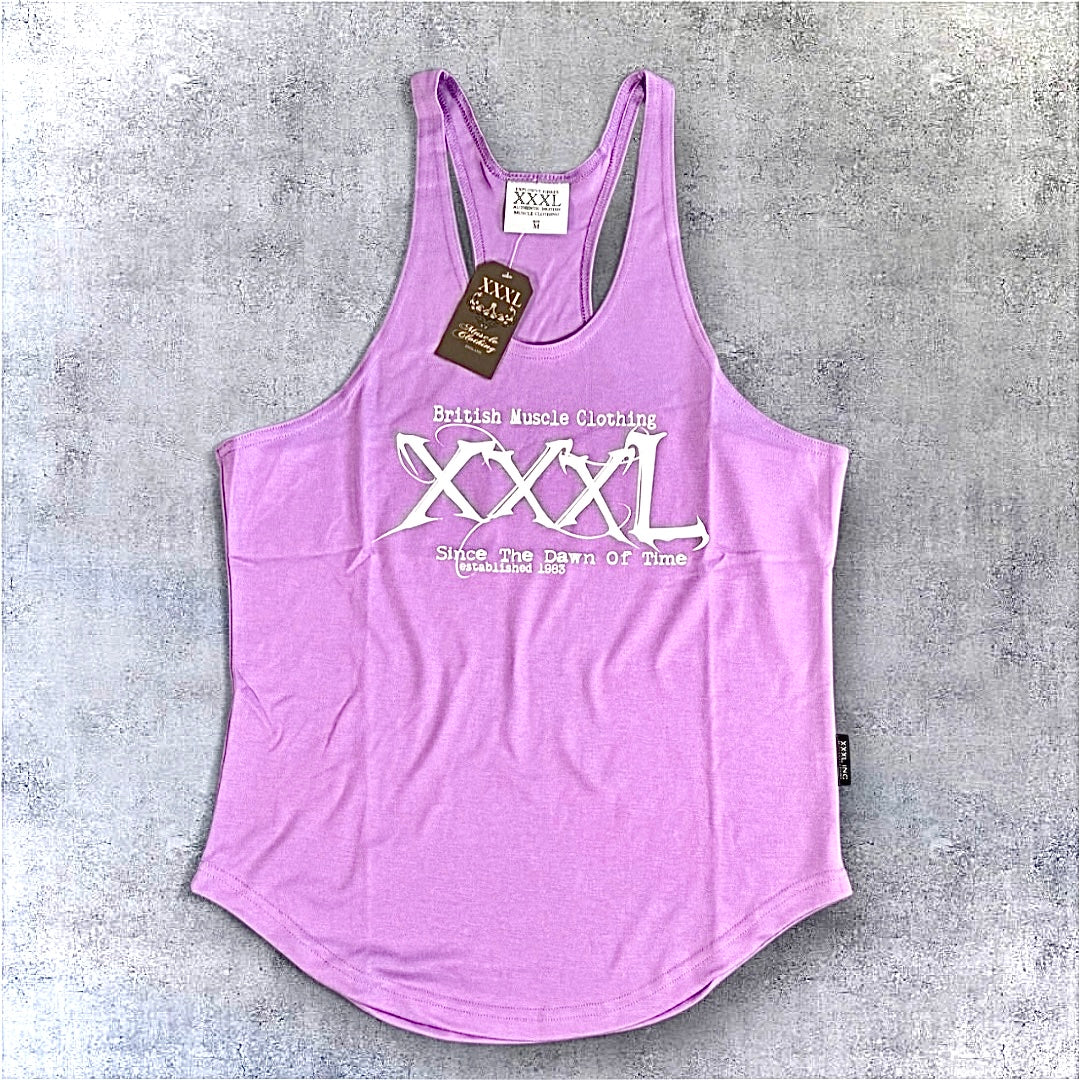 'Since the Dawn of Time' Classic Muscle vest -Soft Purple