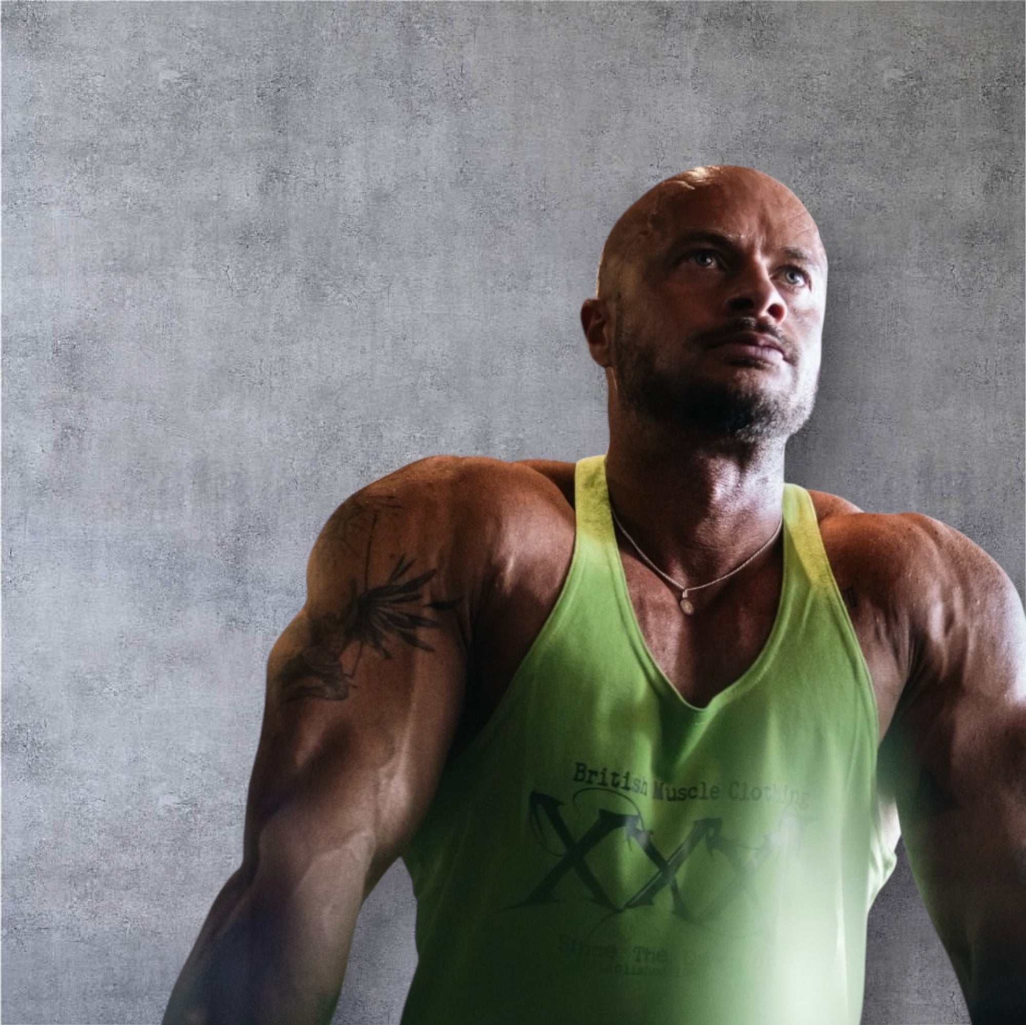 'Since the Dawn of Time' Classic Muscle vest - Avocado