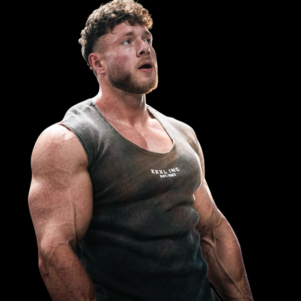 Stretch Sleeveless T - Stonewash Black