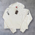 ”League Of Our Own” Ladies Hooded Crop Sweat - White