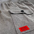 "Scrolled XXXL Inc" Vintage Wash Combat Short - Washed Charcoal