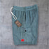 "Scrolled XXXL Inc" Vintage Wash Combat Short - Washed Teal