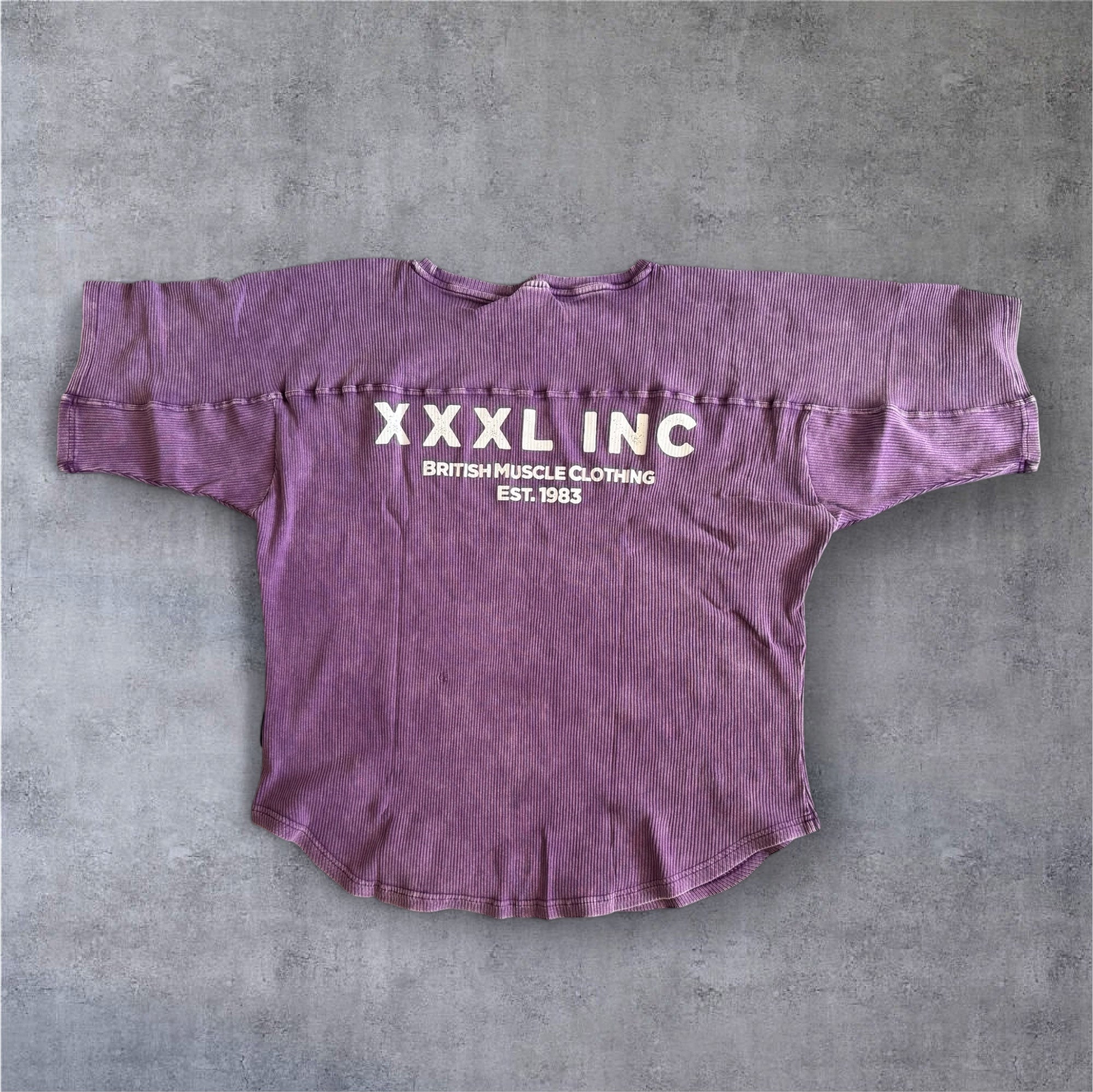 "XXXL INC" 3/4 sleeve  Rag Top - Stonewash Berry