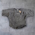 "XXXL INC" 3/4 sleeve  Rag Top - Stonewash Black