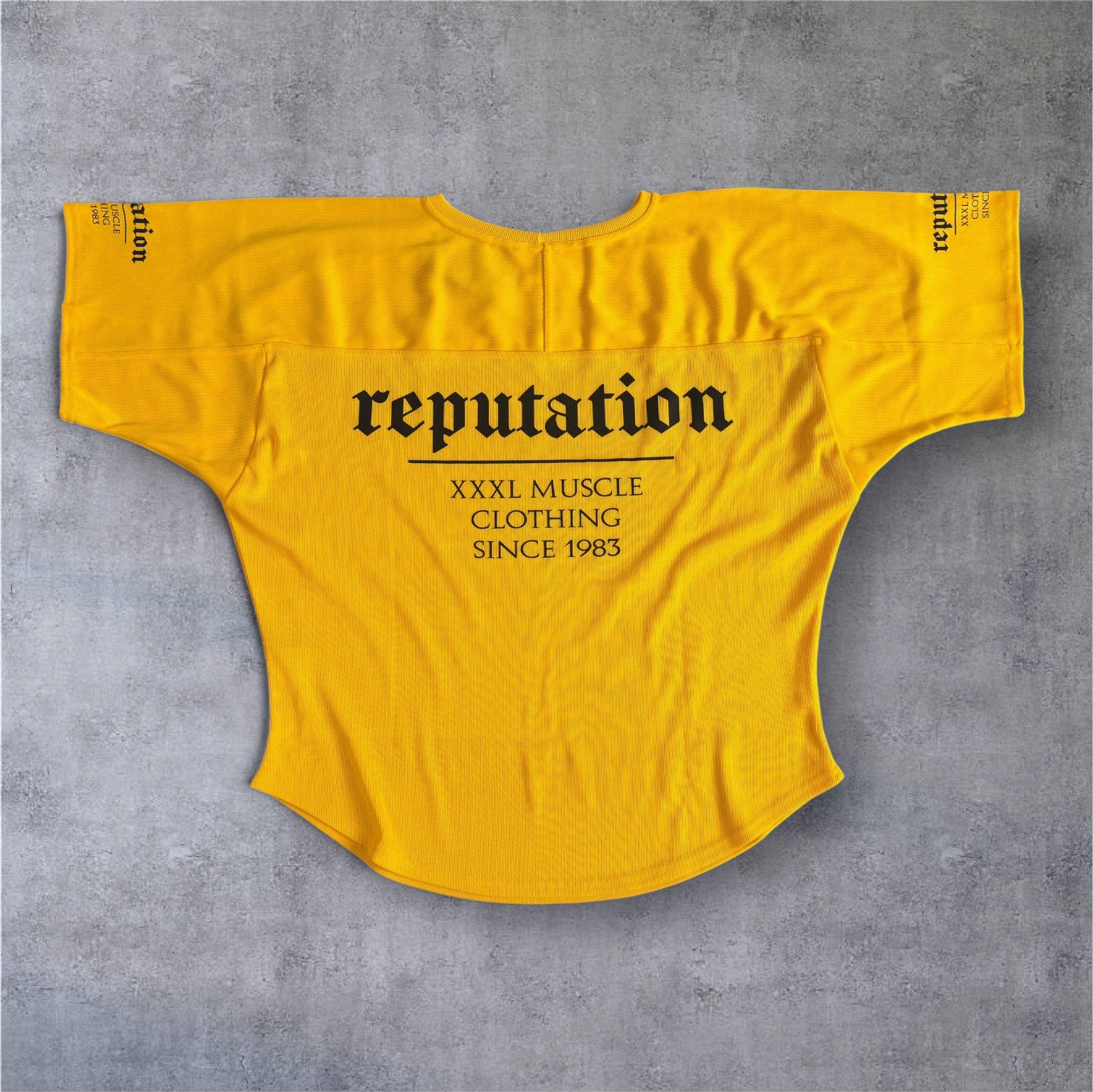 " Reputation " Oversized Rag Top - Pineapple Yellow