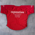 " Reputation " Oversized Rag Top - Scarlet Red