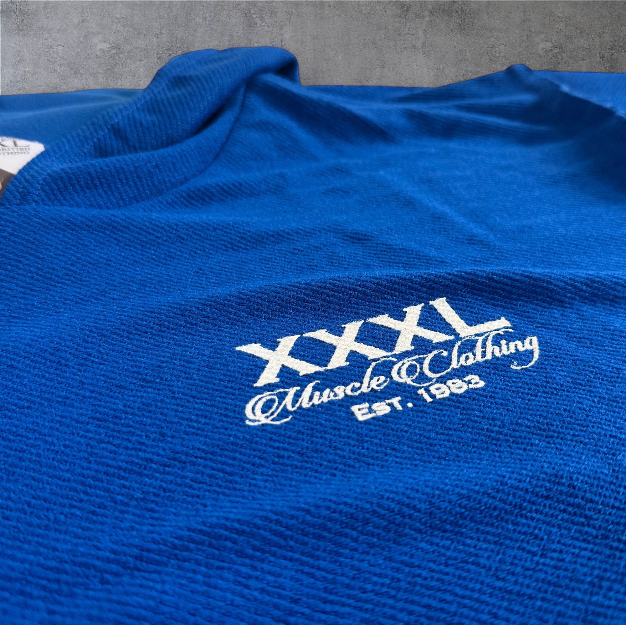 "Profile" Rough Cut Hooded Sweat - Ocean Blue