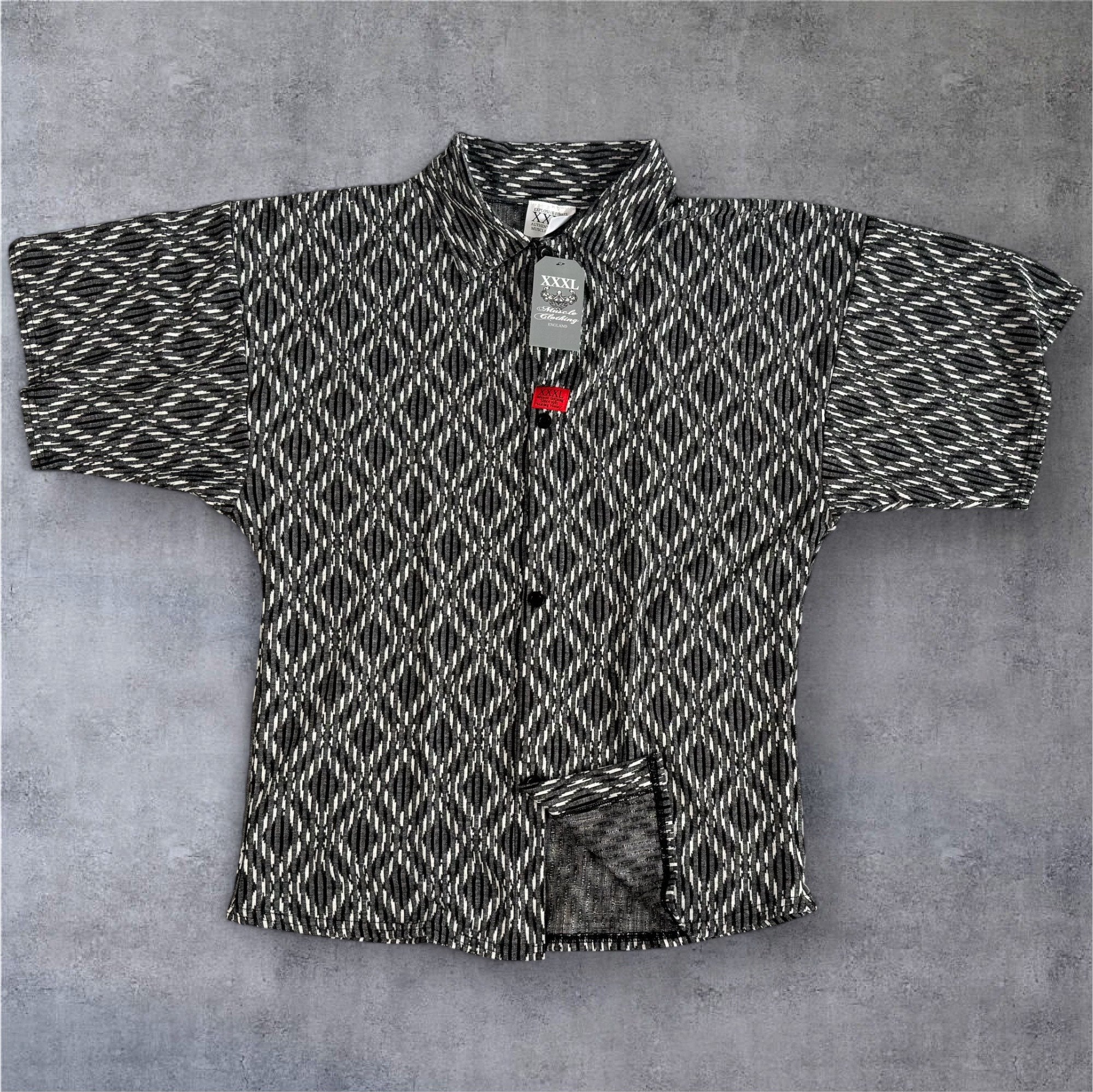 "Be Legendary" Oversized Muscle Shirt- Mono Block Black