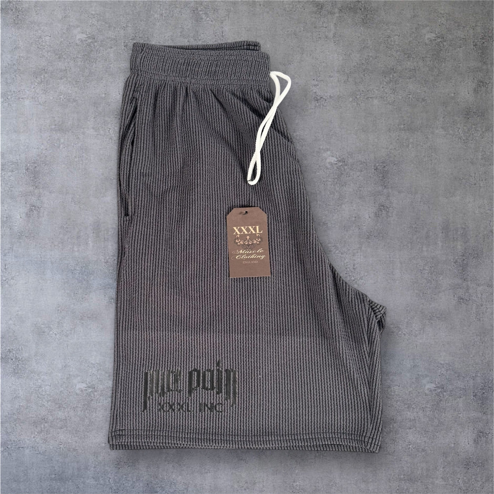 "Pure Pain" Shorts -Charcoal