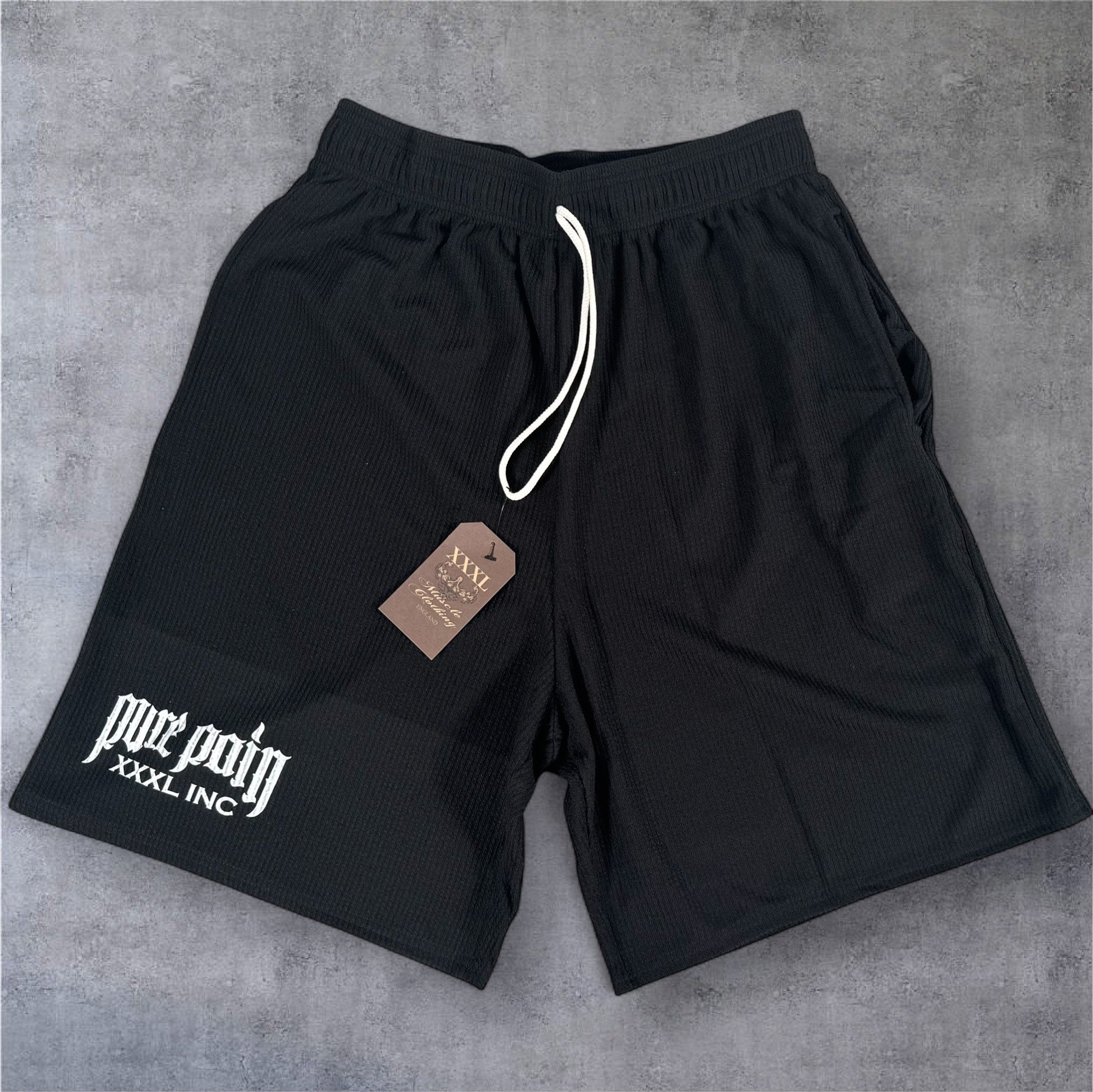 "Pure Pain" Shorts -Black