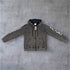 "Victory" Oversized Zip Hood  - Stonewash Black