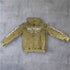 "Victory" Oversized Zip Hood  - Stonewash Olive