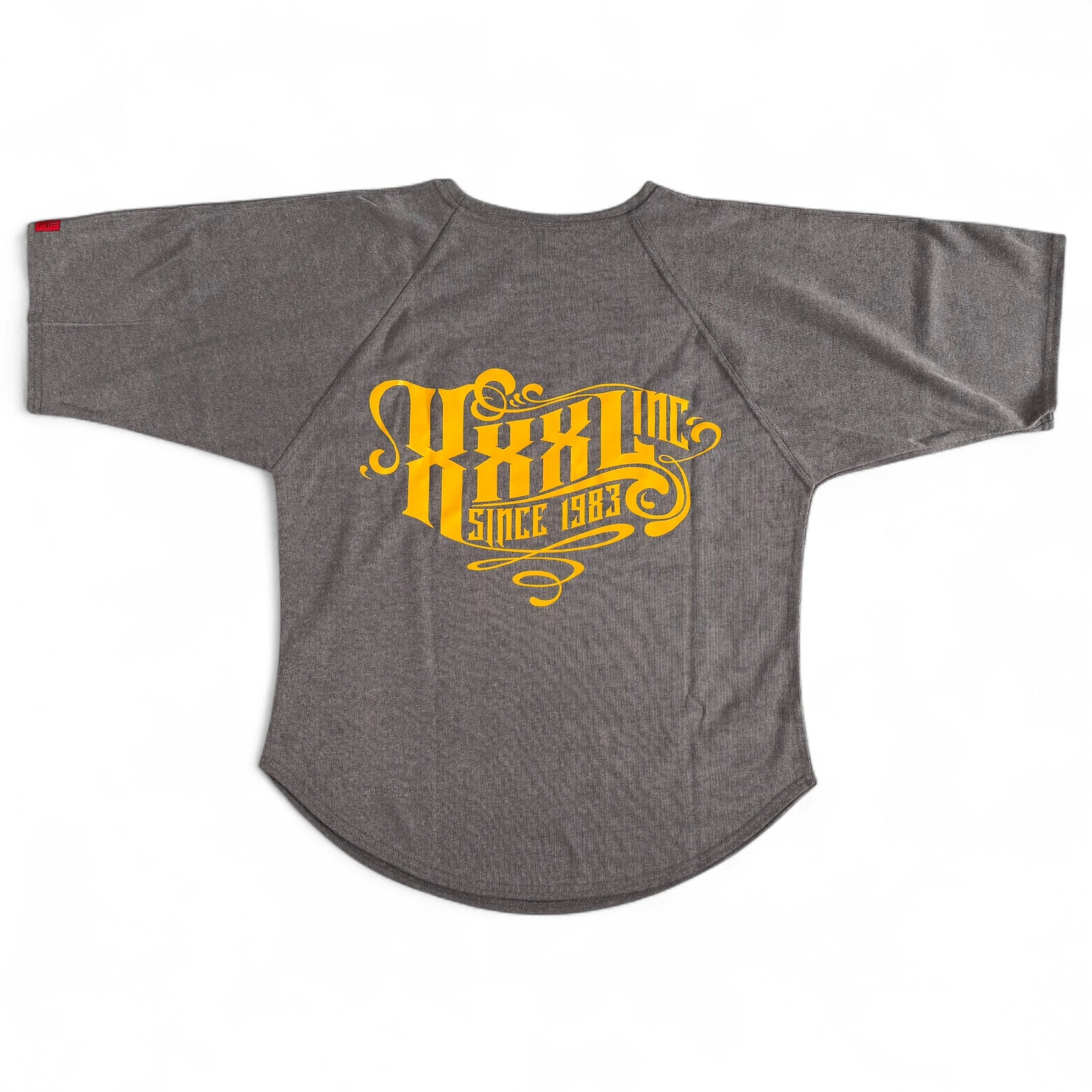"Scrolled XXXL Inc" Vintage Wash Ragtop - Washed Charcoal