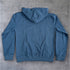 "Embossed " Pouch Hoodie - Steele blue