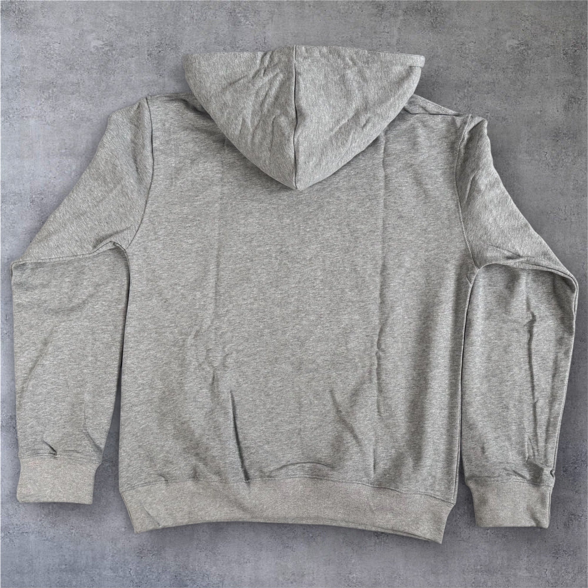 "Embossed " Pouch Hoodie - Smoke