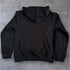 "Embossed " Pouch Hoodie - Black