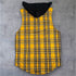 Hooded Muscle Cut T - Yellow Plaid