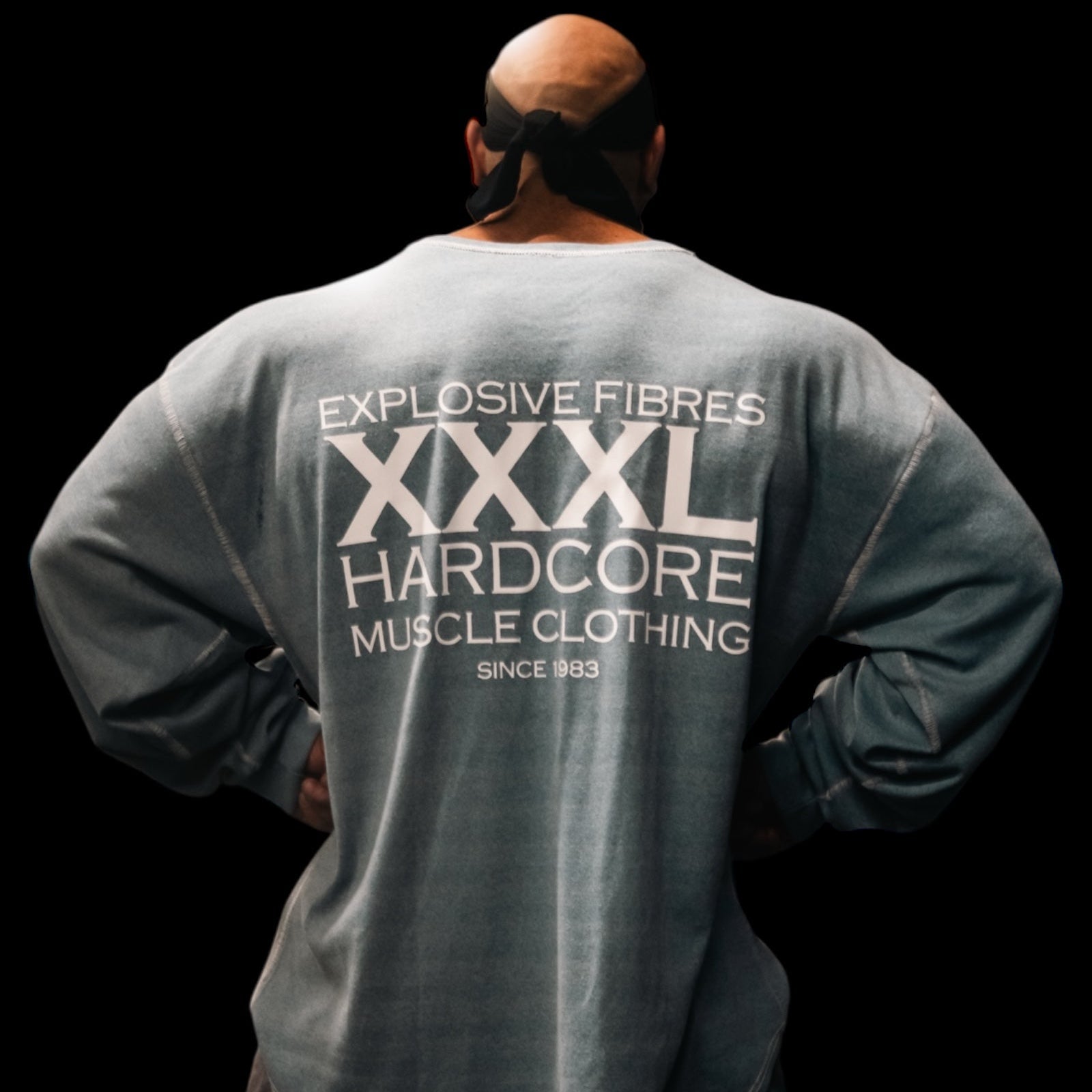 "Classic XXXL Logo" Vintage Wash Top stitched Sweat - Pool Blue (Limited Edition)