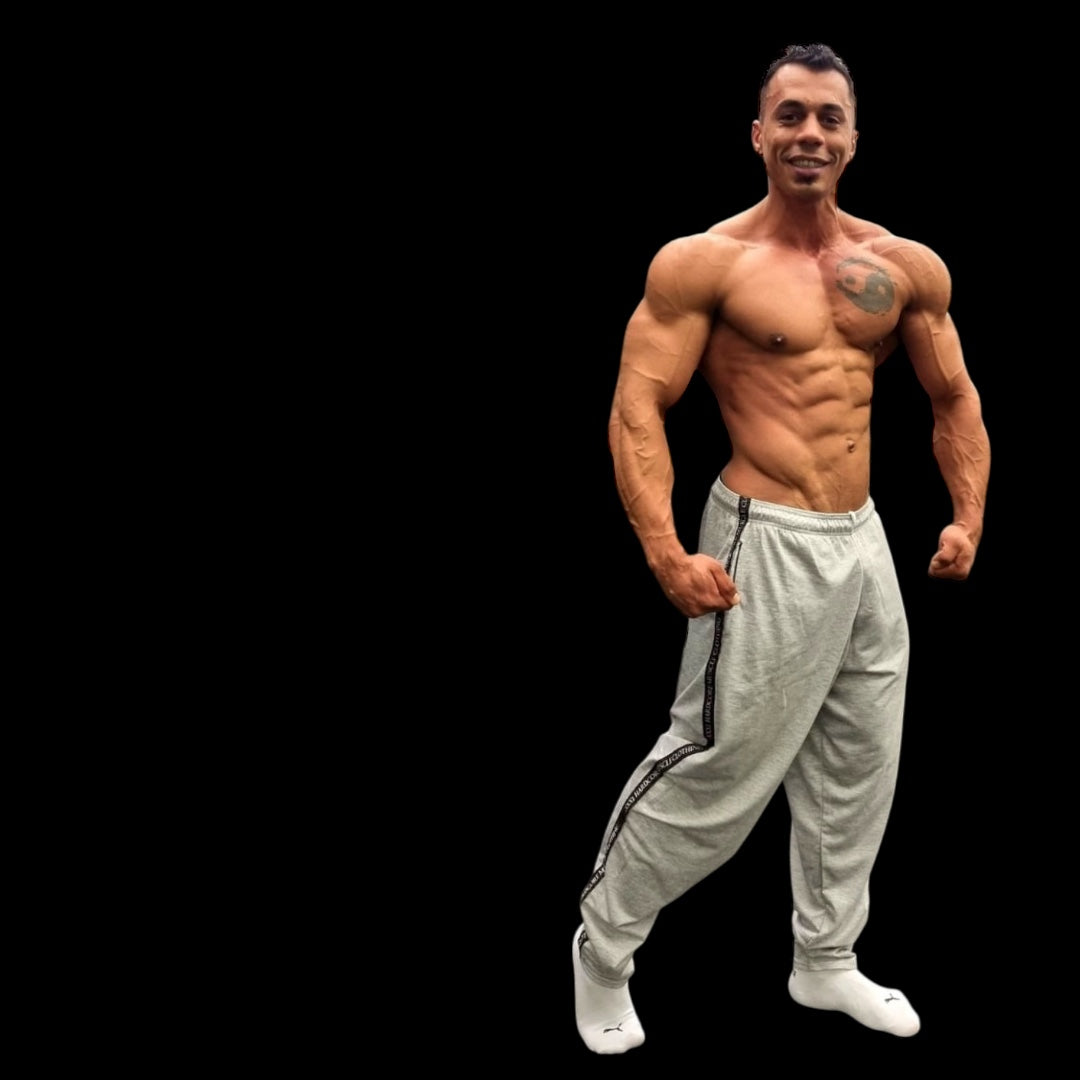Full Cut Taped Trackie Pants - Ash Grey