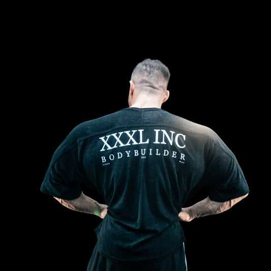 " Body Builder " Oversized Super Soft Rag Top - Carbon