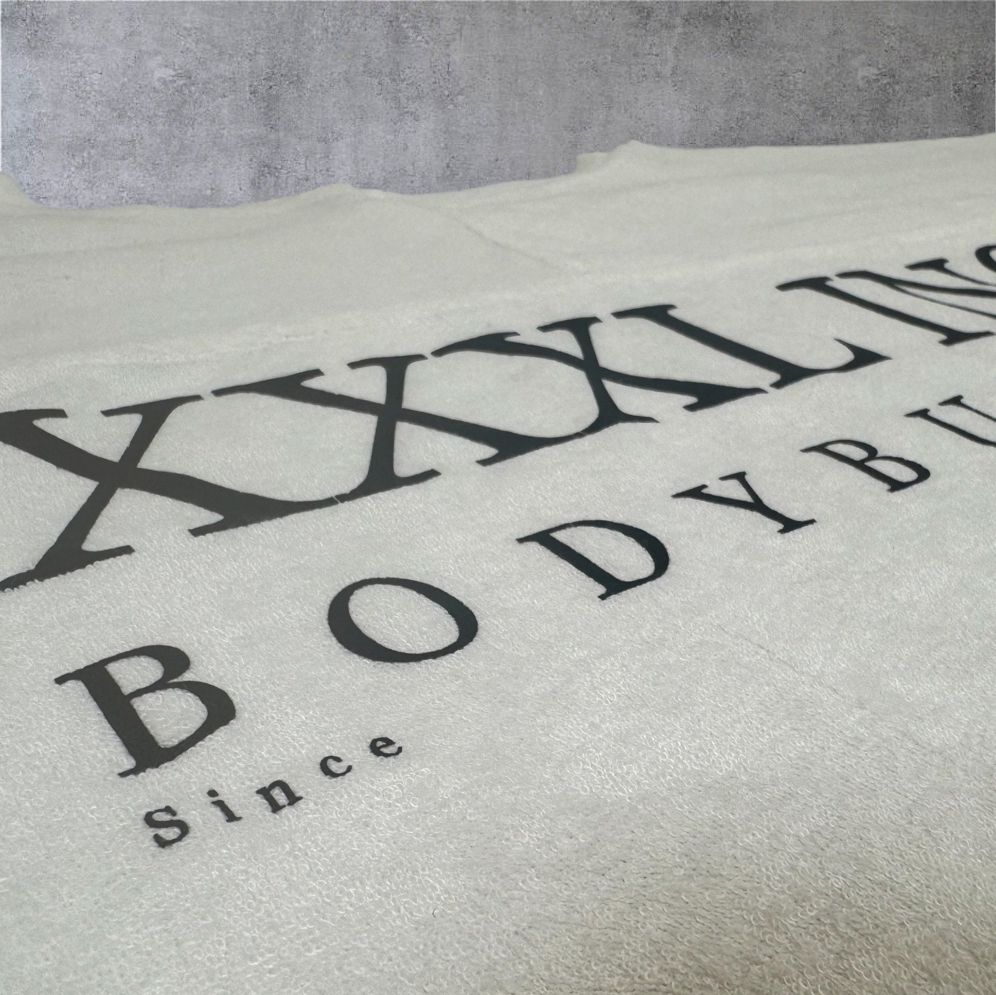" Body Builder " Oversized Super Soft Rag Top - Snow