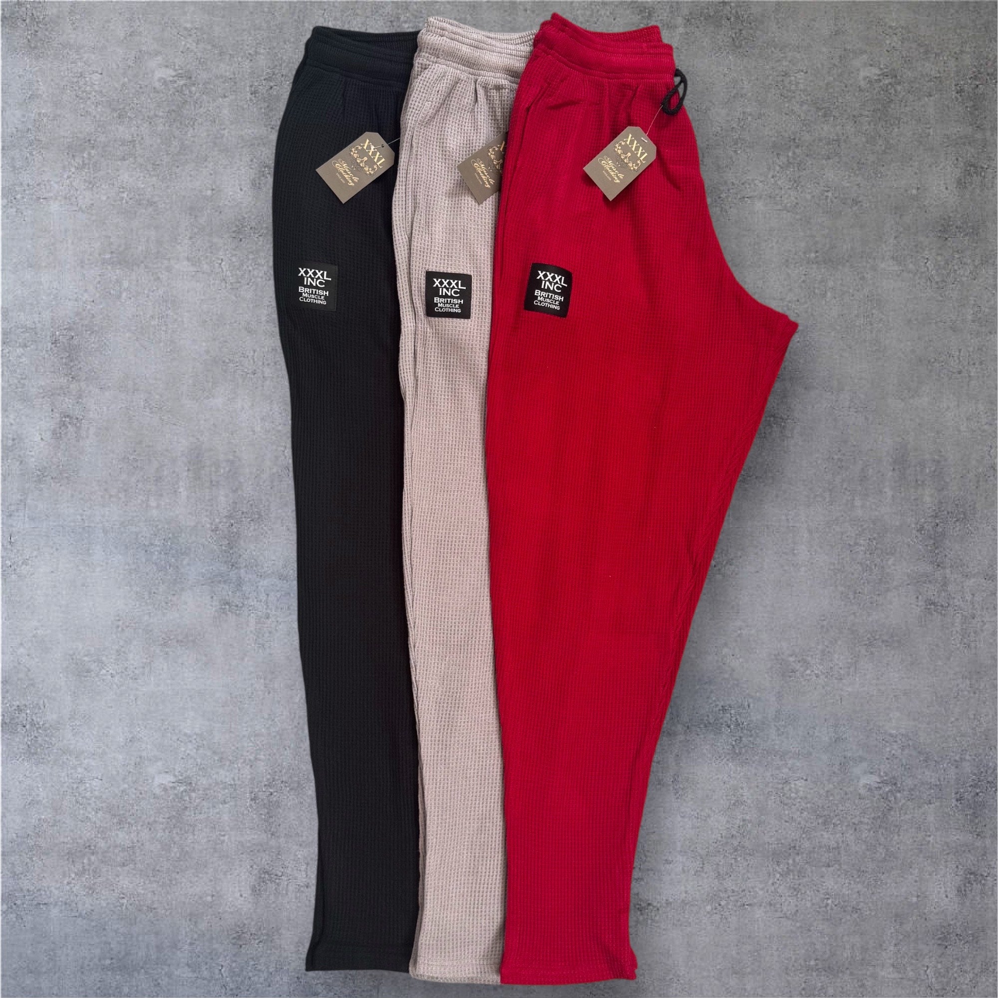 Stretch Thermal Waffle Full Cut Pant - Black