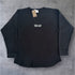 "Low Key XXXL embroidered" Stretch Thermal Waffle Sweat -Black