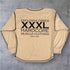 "Classic XXXL Logo" Vintage Wash Top stitched Sweat - Vanilla Cream (Limited Edition)