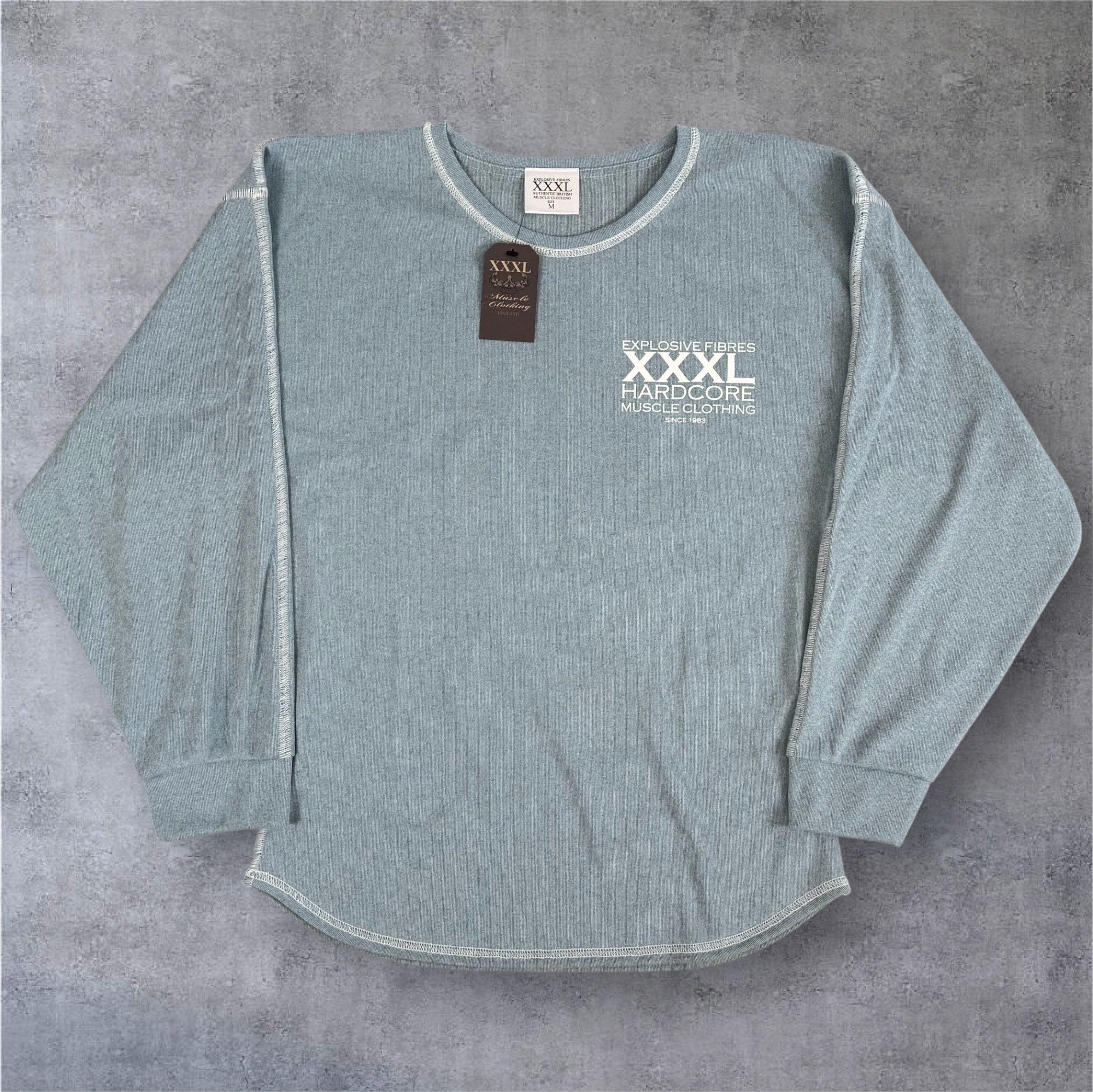 "Classic XXXL Logo" Vintage Wash Top stitched Sweat - Pool Blue (Limited Edition)