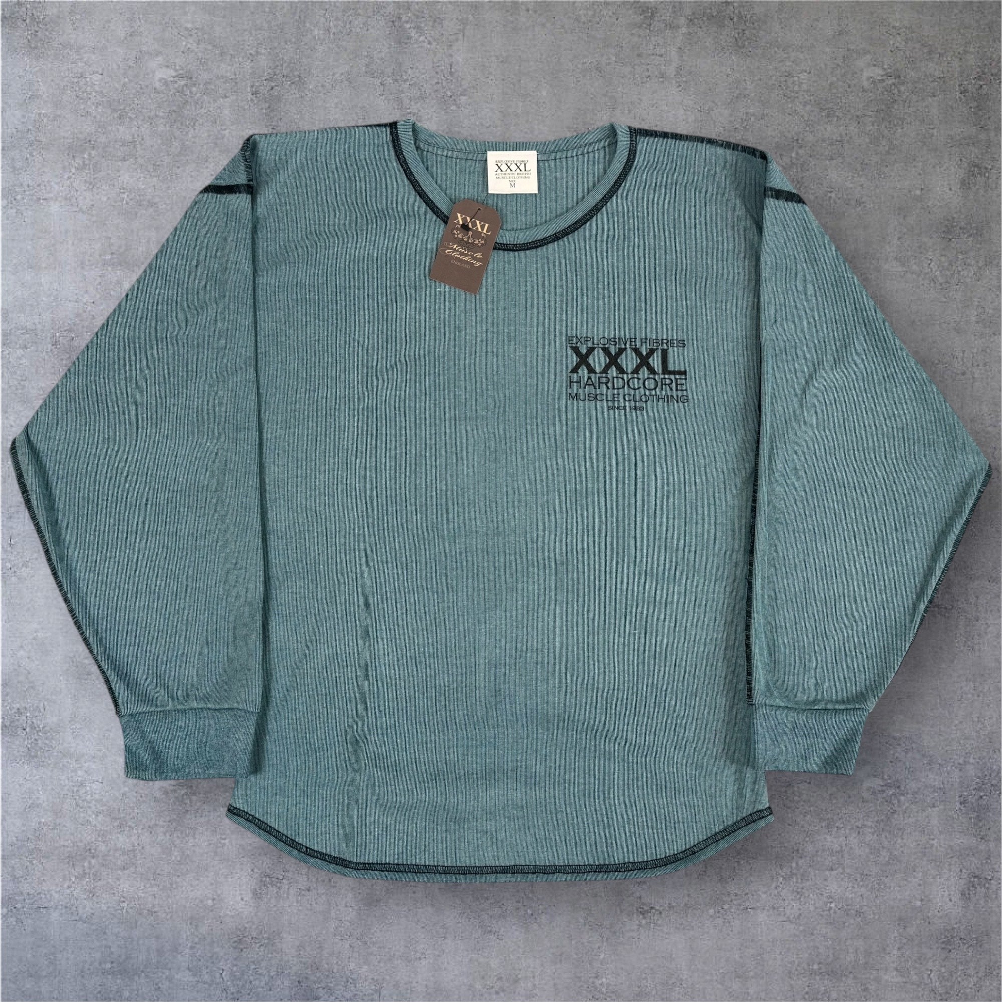 "Classic XXXL Logo" Vintage Wash Top stitched Sweat - Pine (Limited Edition)