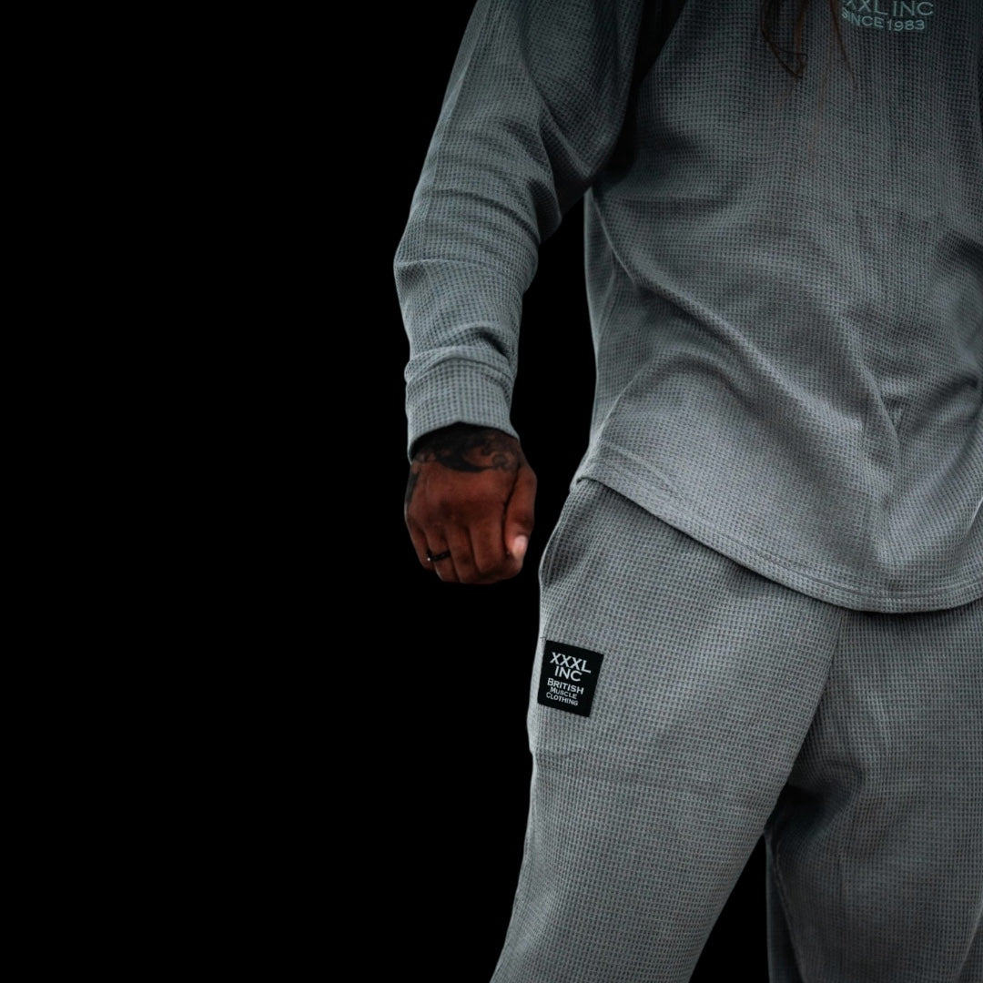 Stretch Thermal Waffle Full Cut Pant -Alloy Grey
