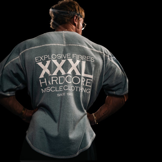 "Classic XXXL Logo" Vintage Wash Loop  stitched Rag Top - Pool Blue (Limited Edition)