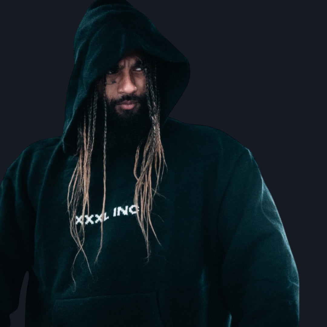 "Ultra Knit Logo" Soft Knit Pouch Hoodie - Shadow Black