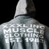 "Ultra Knit Logo" Soft Knit Pouch Hoodie - Warm Grey