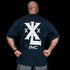 "Stacked XXXL Logo" Oversized Base T   - Navy