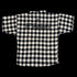 "Be Legendary" Oversized Muscle Shirt -Black Plaid