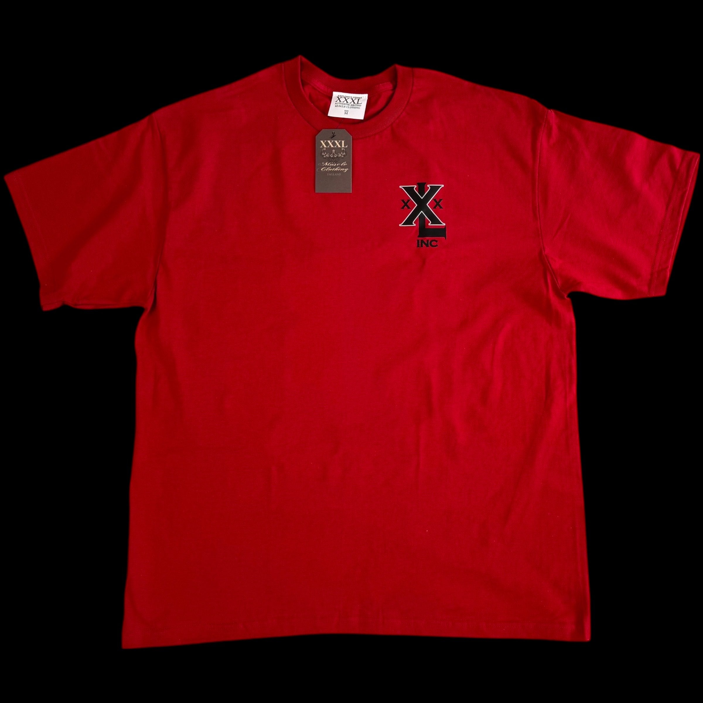 "Stacked XXXL Logo" Oversized Base T   - Red