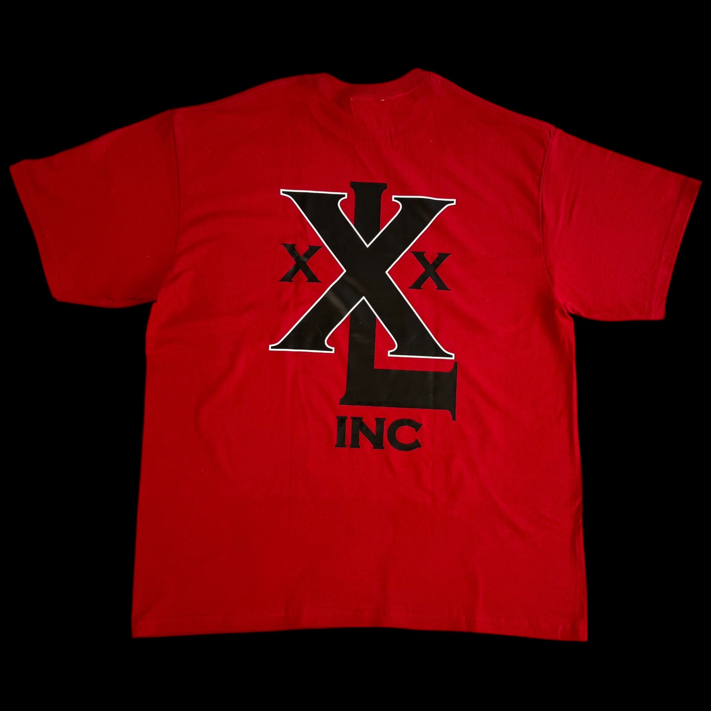 "Stacked XXXL Logo" Oversized Base T   - Red