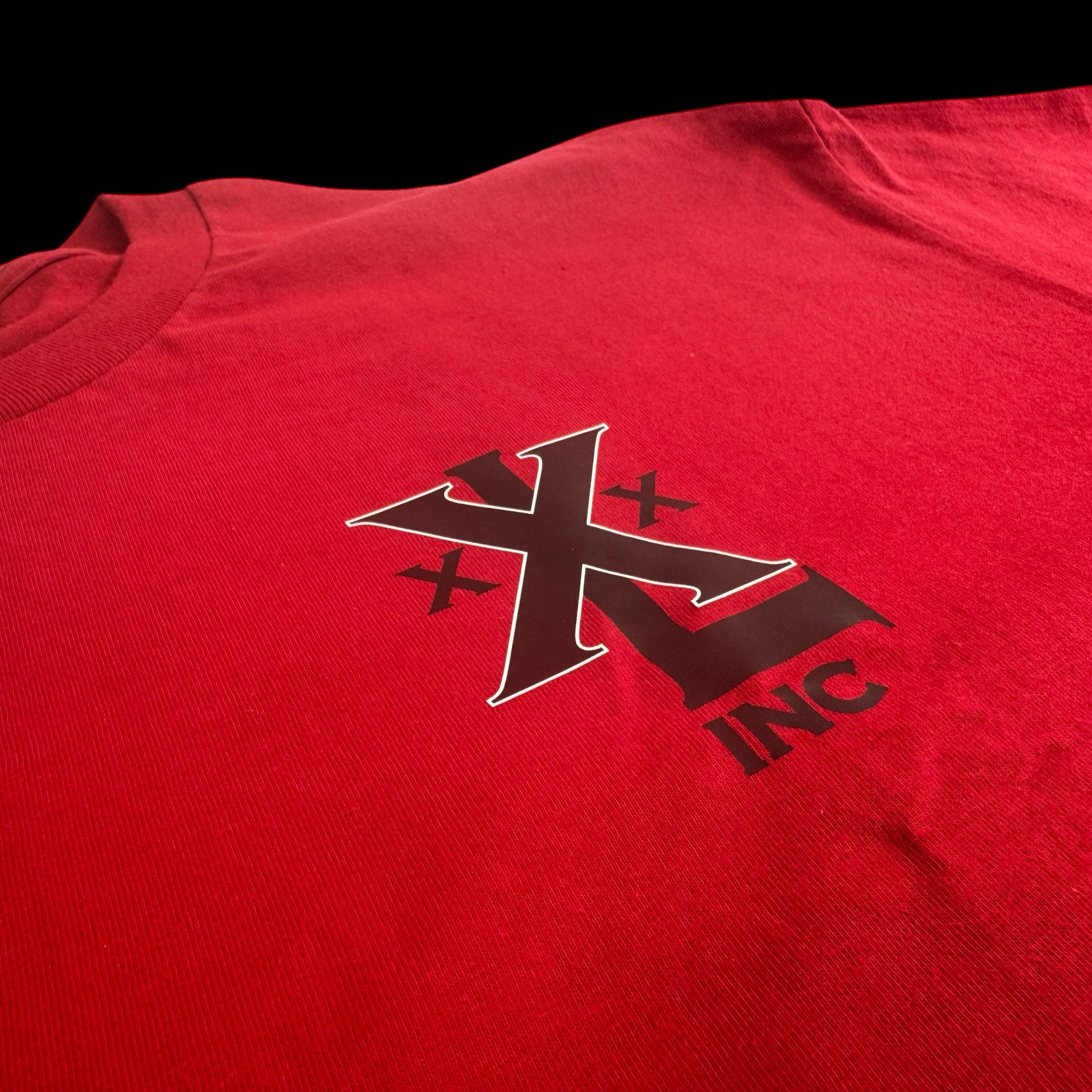 "Stacked XXXL Logo" Oversized Base T   - Red