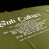 "Sub Culture " Training Rag Top - Military Green (white ink)