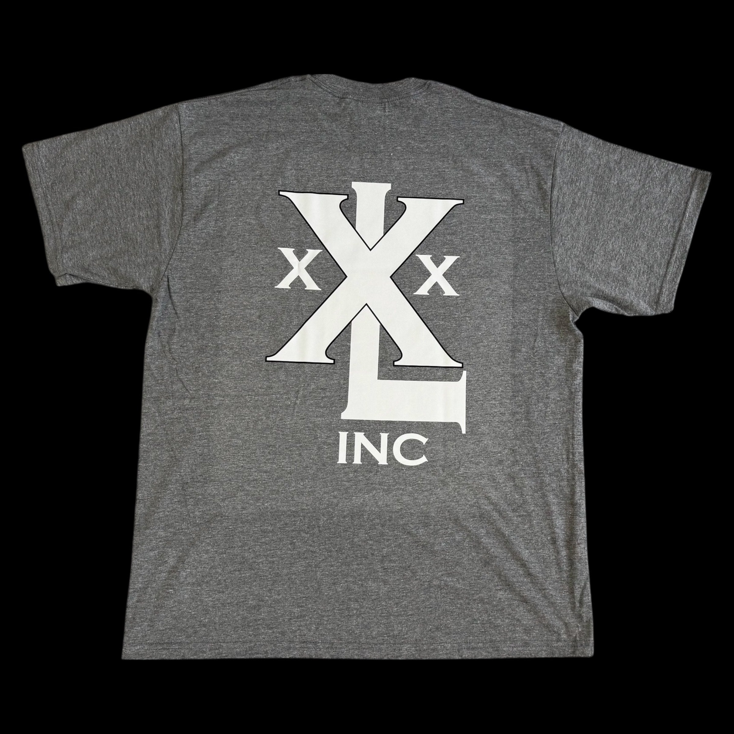 "Stacked XXXL Logo" Oversized Base T   - Ash Cloud