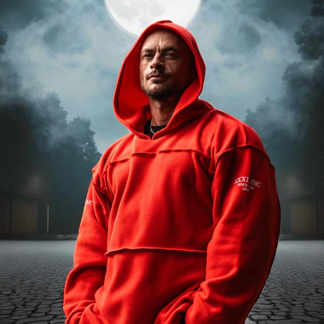 Our Infamous "Sinister" Polar Hoodie - Scarlet