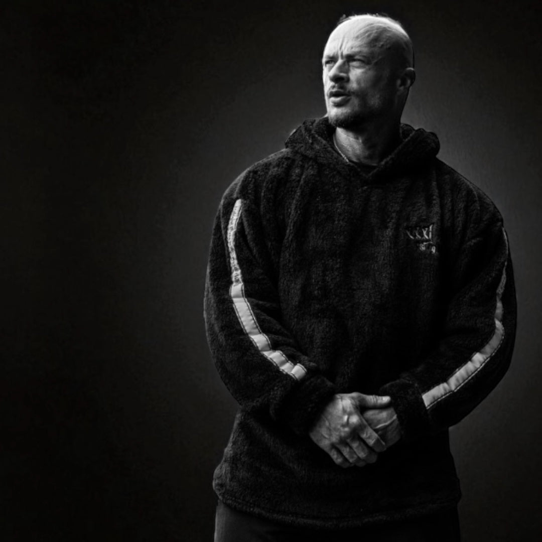 "Ultra Soft" Teddy Fleece Hoodie - Shadow Black