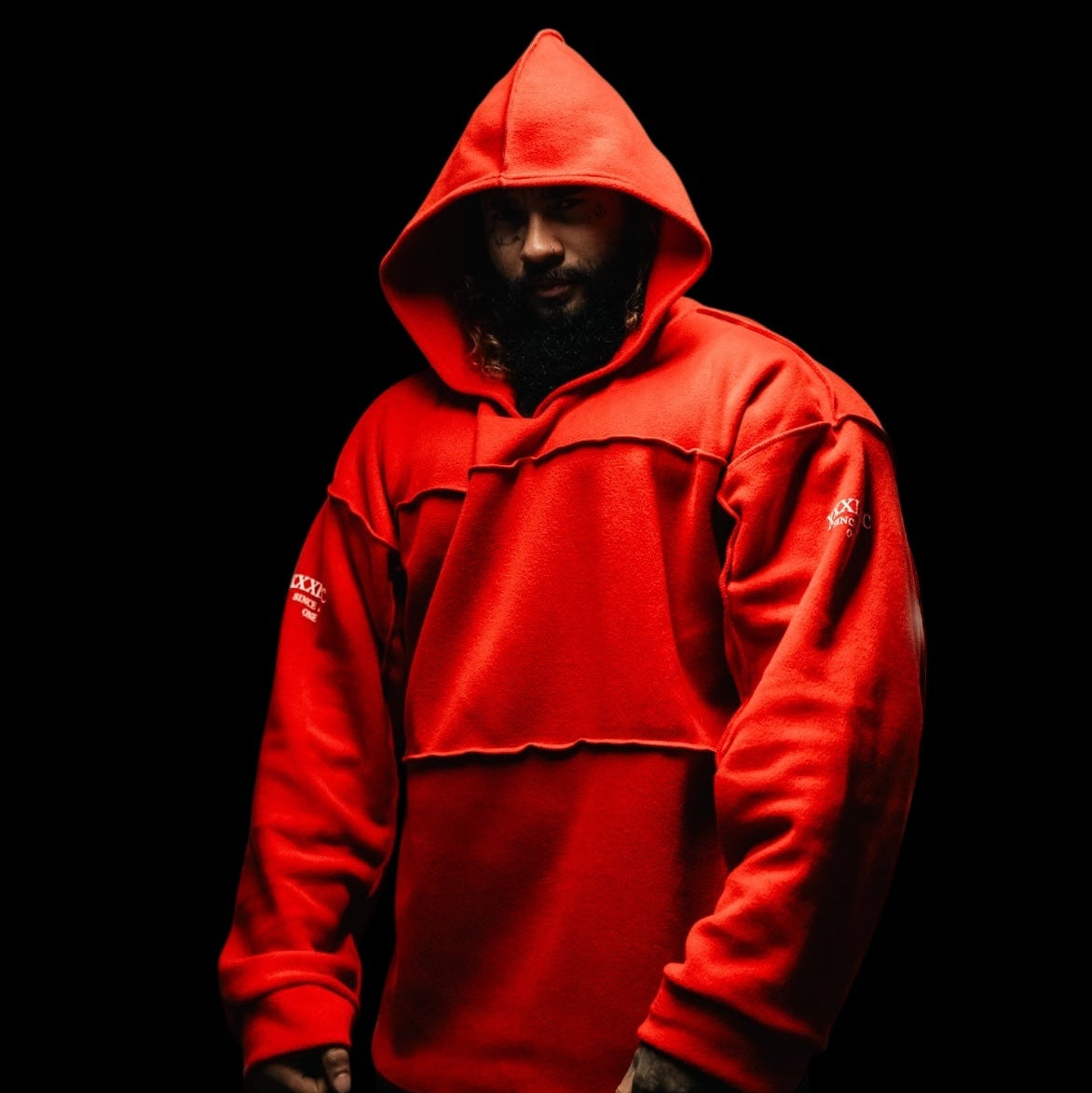 Our Infamous "Sinister" Polar Hoodie - Scarlet
