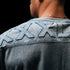 "Embossed XXXL INC" Yoke Rag Top - Stone Washed Blue