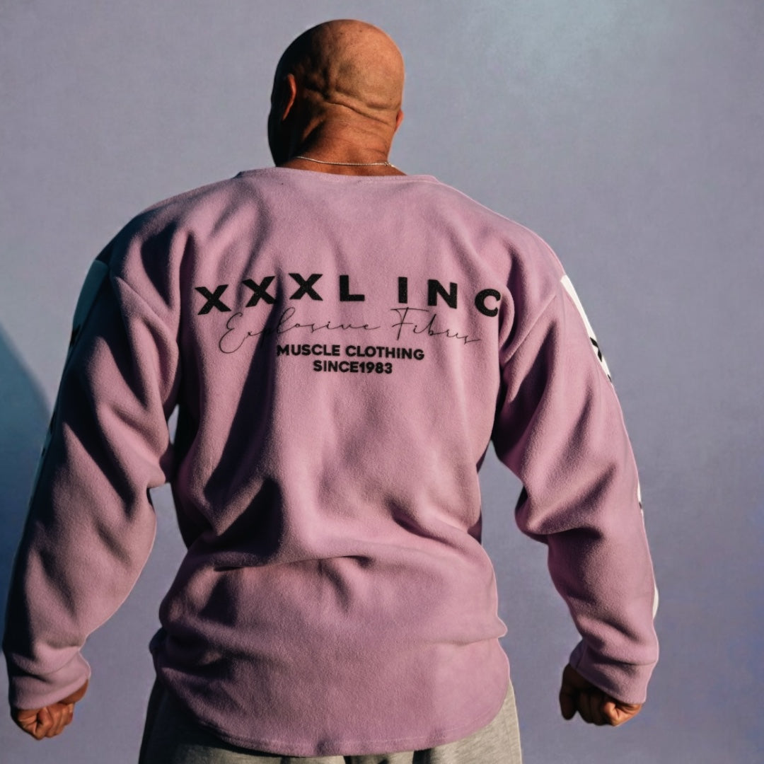"XXXL INC" Polar contrast Crew Sweat - French Lilac
