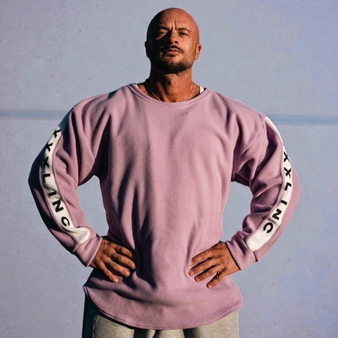 "XXXL INC" Polar contrast Crew Sweat - French Lilac