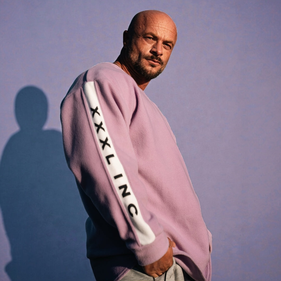 "XXXL INC" Polar contrast Crew Sweat - French Lilac